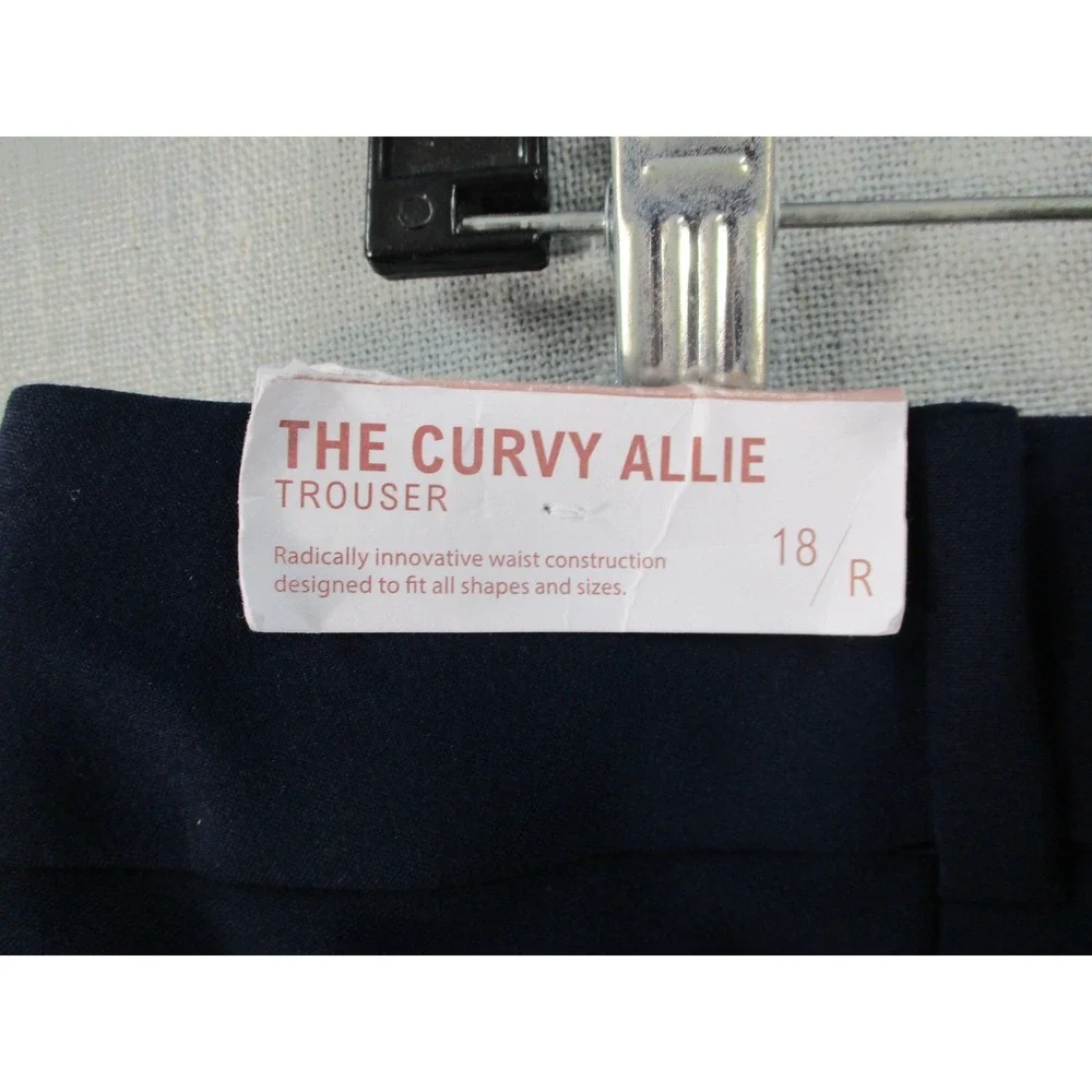 Lane Bryant Tailored Stretch Navy‎ Blue Dress Pants Trousers Womens 18R NWT